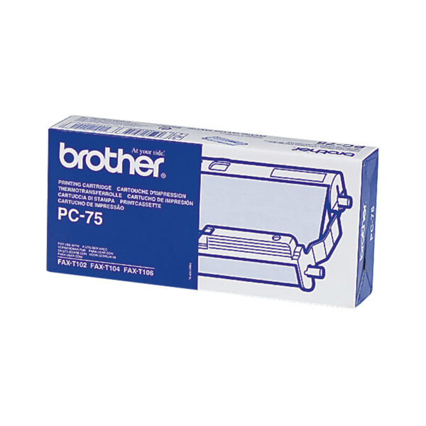 Brother PC-75 faxbenodigdheid Fax-inktcartridge + lint 144 pagina's Zwart 1 stuk(s) - Afbeelding 2