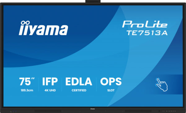 iiyama TE7513A-B1AG beeldkrant Interactief flatscreen 190,5 cm (75") Wifi 450 cd/m² 4K Ultra HD Zwart Touchscreen Type processor - Afbeelding 12