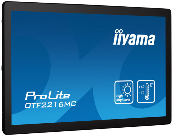 iiyama OTF2216MC-B1 beeldkrant Digitale signage flatscreen 55,9 cm (22") LCD 1100 cd/m² Full HD Zwart Touchscreen - Afbeelding 2