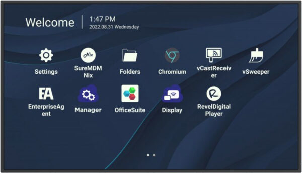 Viewsonic CDE4330 beeldkrant 109,2 cm (43") Wifi 450 cd/m² 4K Ultra HD Zwart Type processor Android 11