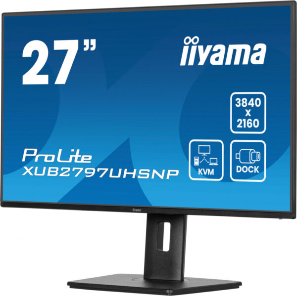 iiyama ProLite XUB2797UHSNP-B1 computer monitor 68,6 cm (27") 3840 x 2160 Pixels 4K Ultra HD LED Zwart - Afbeelding 6
