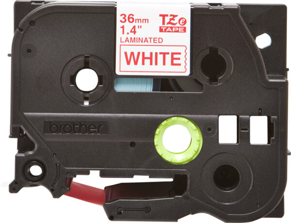 Brother TZE-262 labelprinter-tape Rood op wit - Afbeelding 2