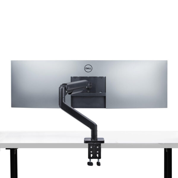 StarTech.com Monitor Arm voor Bureau, Tot 49in 32:9 Ultrawide Curved Monitors, Mechanische Springveer Arm, C-Klem/Doorvoertule, - Afbeelding 2