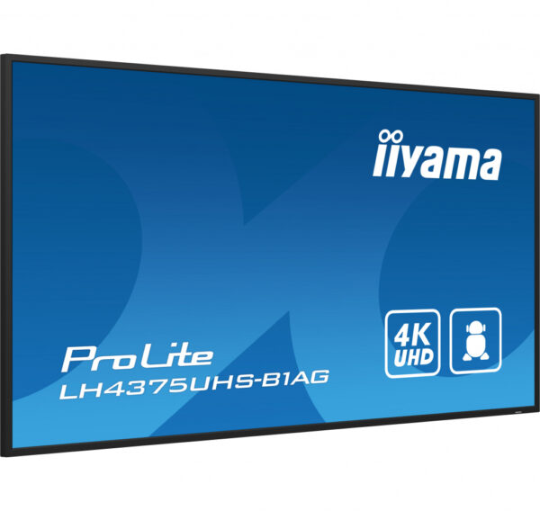 iiyama ProLite Digitale signage flatscreen 108 cm (42.5") LCD Wifi 500 cd/m² 4K Ultra HD Zwart Type processor Android 11 24/7 - Afbeelding 5