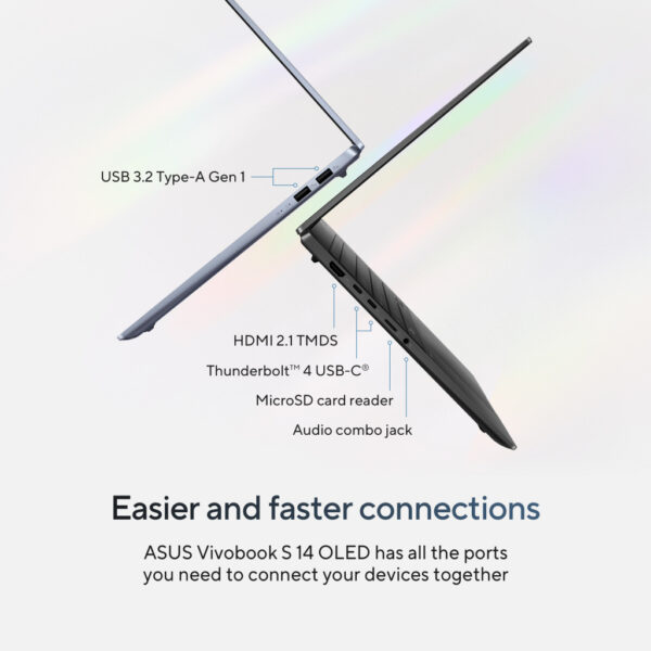ASUS Vivobook S 14 OLED S5406SA-QD077W Intel Core Ultra 7 258V Laptop 35,6 cm (14") WUXGA 32 GB LPDDR5x-SDRAM 1 TB SSD Wi-Fi 7 ( - Afbeelding 20