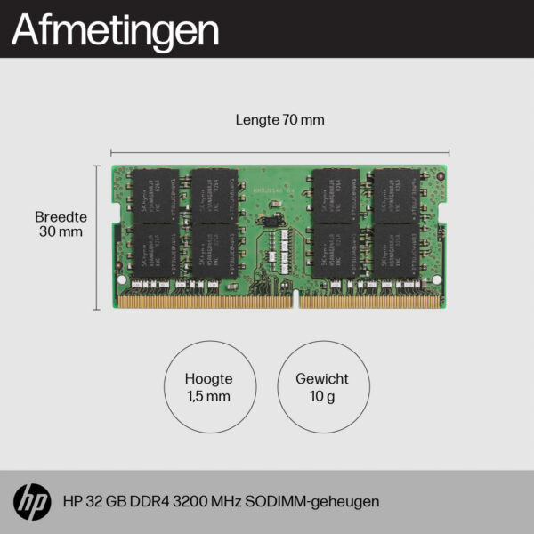 HP 32 GB DDR4 3200 SODIMM-geheugen - Afbeelding 3