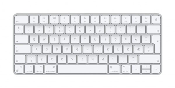 Apple Magic toetsenbord Universeel USB + Bluetooth Noors Aluminium, Wit - Afbeelding 6