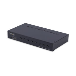 StarTech.com 8-Port HDMI KVM Switch met 1U Rackmontage Kit, 4K 60Hz HDMI 2.0, Drukknop & Hotkey Schakelaar, 4-Port USB Hub, OS O