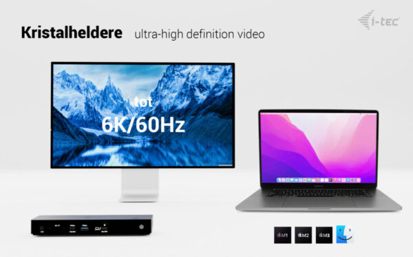 i-tec Thunderbolt4 Triple Display Docking Station + Power Delivery 96W - Afbeelding 11