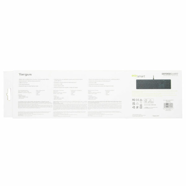 Targus EcoSmart AKB874UK toetsenbord Universeel USB QWERTY Brits Engels Zwart - Afbeelding 14