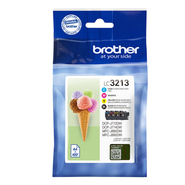Brother LC-3213VAL inktcartridge 4 stuk(s) Origineel Hoog (XL) rendement Zwart, Cyaan, Magenta, Geel - Afbeelding 3