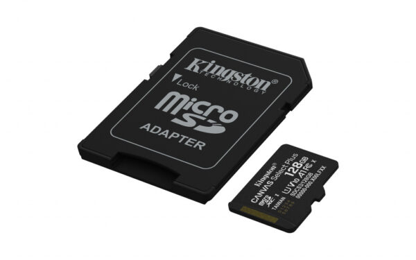 Kingston Technology 128GB microSDXC Canvas Select Plus Gen3 150MB/s A1 kaart + adapter - Afbeelding 2