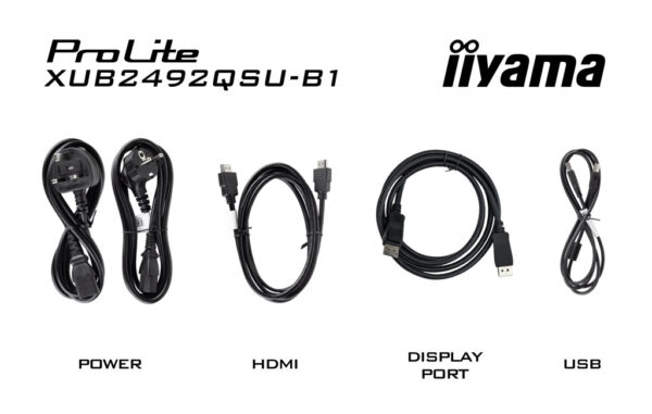 iiyama ProLite XUB2492QSU-B1 computer monitor 60,5 cm (23.8") 2560 x 1440 Pixels Wide Quad HD LED Zwart - Afbeelding 14