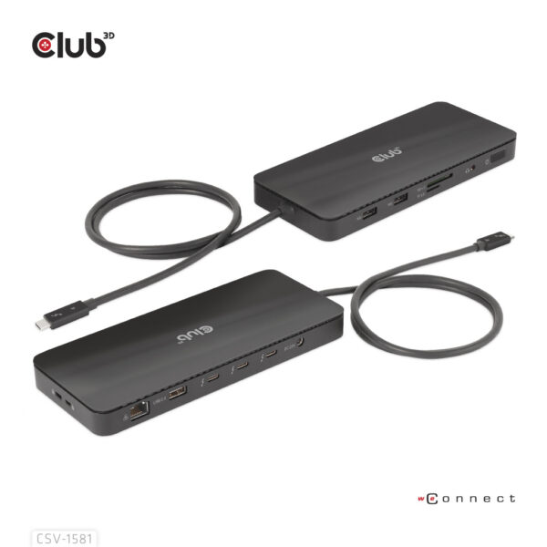 CLUB3D Thunderbolt 4 Certified 11-in-1 Docking Station - Afbeelding 2