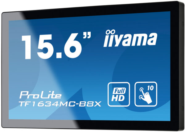 iiyama ProLite TF1634MC-B8X computer monitor 39,6 cm (15.6") 1920 x 1080 Pixels Full HD LED Touchscreen Multi-gebruiker Zwart - Afbeelding 4