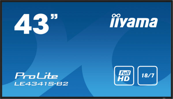 iiyama PROLITE LE4341S-B2 Digitale signage flatscreen 108 cm (42.5") LCD 350 cd/m² Full HD Zwart 18/7 - Afbeelding 14