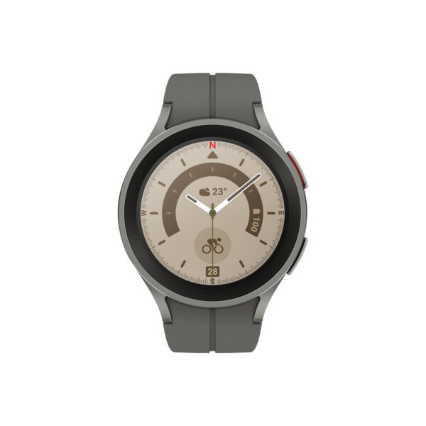 Samsung Galaxy Watch5 Pro 3,56 cm (1.4") OLED 45 mm Digitaal 450 x 450 Pixels Touchscreen Titanium Wifi GPS