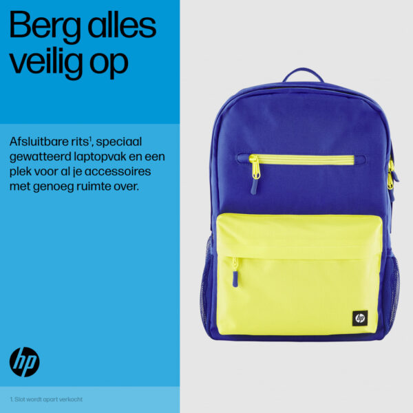 HP Campus Backpack, blauw - Afbeelding 7
