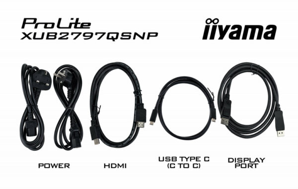 iiyama ProLite XUB2797QSNP-B1 computer monitor 68,6 cm (27") 2560 x 1440 Pixels Wide Quad HD LED Zwart - Afbeelding 15
