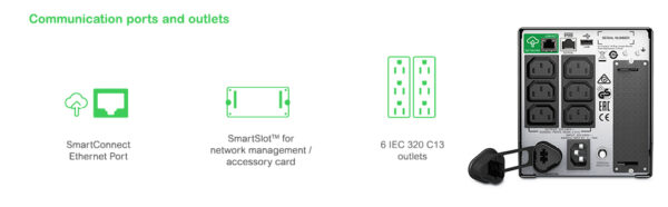 APC Smart-UPS SMT750IC - 6x C13, USB, SmartConnect, 750VA - Afbeelding 10