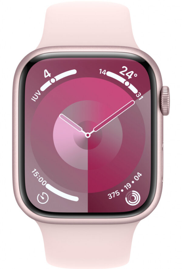 Apple Watch Series 9 45 mm Digitaal 396 x 484 Pixels Touchscreen Roze Wifi GPS - Afbeelding 5