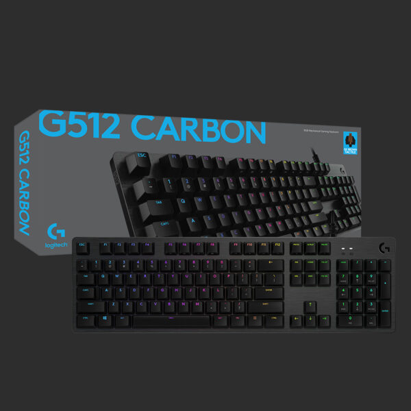 Logitech G G512 toetsenbord Gamen USB QWERTZ Zwitsers Koolstof - Afbeelding 8