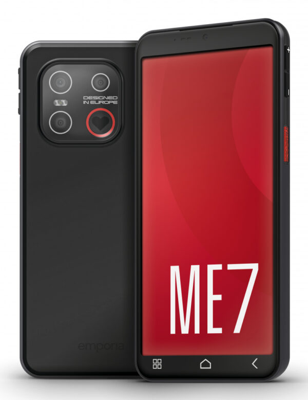 Emporia emporiaSMART.ME7 13,8 cm (5.45") Single SIM Android 15 4G USB Type-C 6 GB 128 GB 3500 mAh Zwart - Afbeelding 4