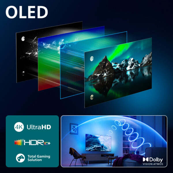 Philips 55OLED76012 139,7 cm (55") 4K Ultra HD Smart TV Wifi Zwart - Afbeelding 5