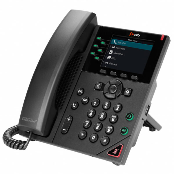 Poly VVX 350 6-lijns IP-telefoon met PoE-ondersteuning - Afbeelding 3