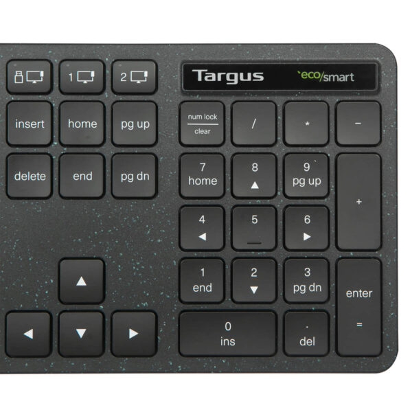 Targus EcoSmart AKB873NO toetsenbord Universeel RF-draadloos + Bluetooth QWERTY Scandinavisch Zwart - Afbeelding 6