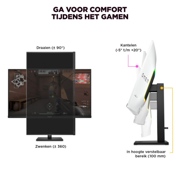HP OMEN Transcend 31,5 inch UHD 240 Hz OLED-gaming monitor - Transcend 32 - Afbeelding 32