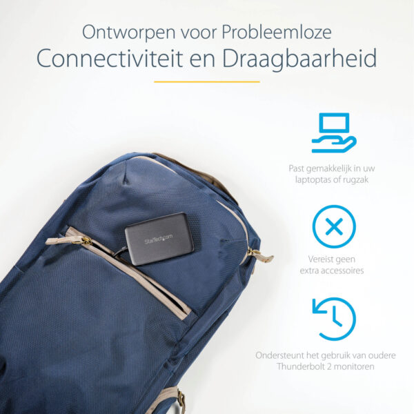StarTech.com Thunderbolt 3 naar Thunderbolt 2 Adapter, TB3 Laptop naar TB2 Schermen & Apparatuur, Thunderbolt 2 20Gbps of Thunde - Afbeelding 9