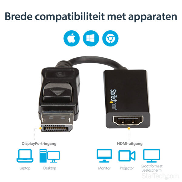 StarTech.com DisplayPort naar HDMI adapter UHD 4K 60Hz - Afbeelding 11