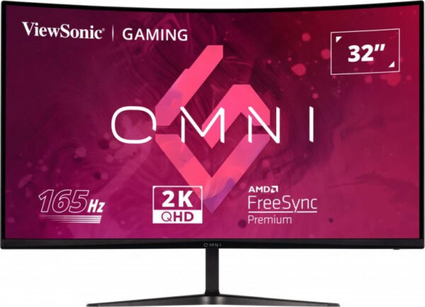 Viewsonic VX Series VX3218C-2K computer monitor 81,3 cm (32") 2560 x 1440 Pixels Quad HD LED Zwart