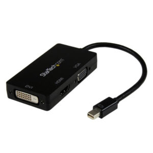 StarTech.com A/V-reisadapter: 3-in-1 Mini DisplayPort naar VGA DVI- of HDMI-converter