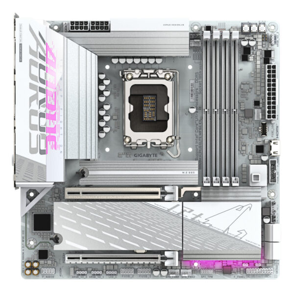 GIGABYTE B860M AORUS ELITE WF6E ICE Intel B860 LGA 1851 (Socket V1) micro ATX - Afbeelding 2