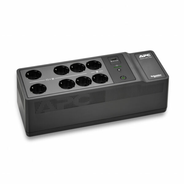 APC Back-UPS BE500G2-GR - Noodstroomvoeding 8x stopcontact, 500VA, 1 USB oplader, 1 USB datapoort - Afbeelding 12