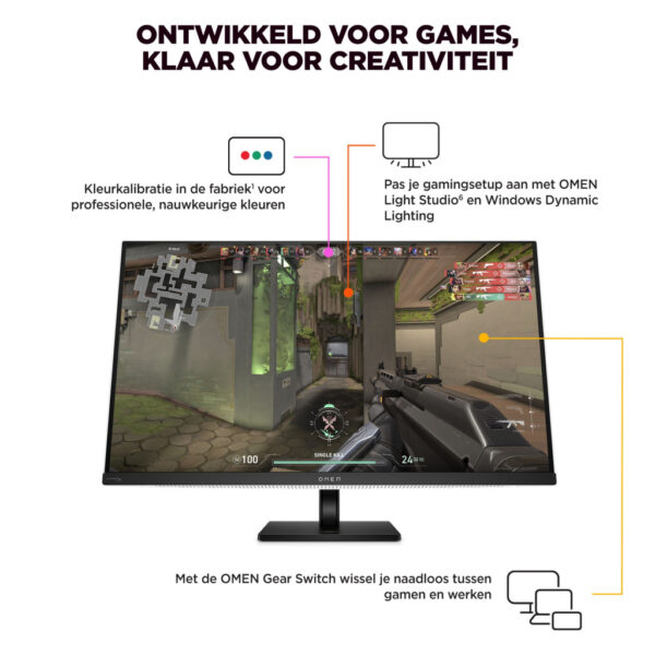 HP OMEN Transcend 31,5 inch UHD 240 Hz OLED-gaming monitor - Transcend 32 - Afbeelding 33