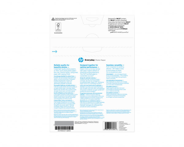 HP Everyday fotopapier, glanzend, 200 g/m2, A4 (210 x 297 mm), 100 vellen - Afbeelding 2