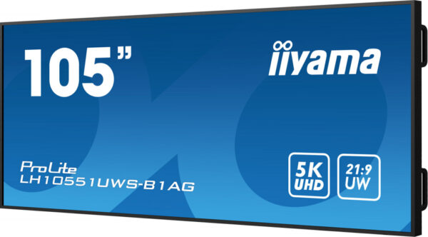 iiyama LH10551UWS-B1AG beeldkrant Digitale signage flatscreen 2,66 m (104.7") LED 500 cd/m² UltraWide Full HD Zwart 24/7 - Afbeelding 6