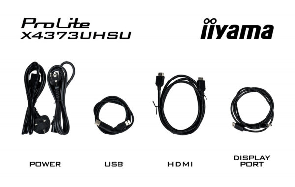 iiyama ProLite X4373UHSU-B1 computer monitor 108 cm (42.5") 3840 x 2160 Pixels 4K Ultra HD Zwart - Afbeelding 9