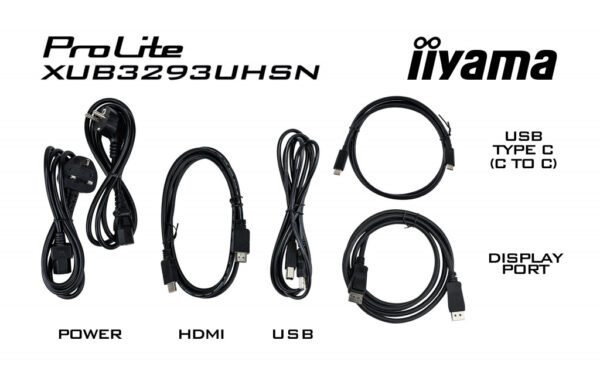 iiyama ProLite XUB3293UHSN-B5 computer monitor 80 cm (31.5") 3840 x 2160 Pixels 4K Ultra HD LCD Zwart - Afbeelding 8