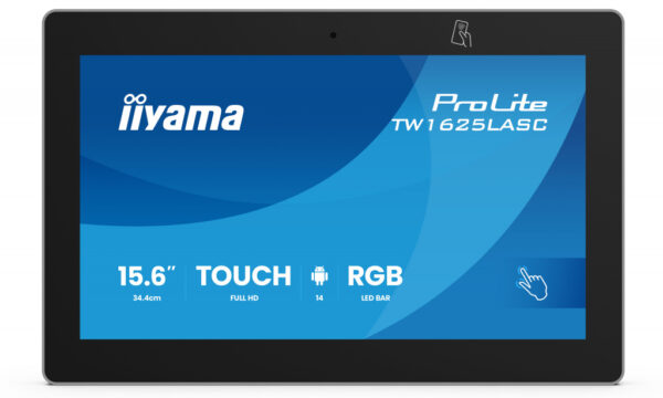 iiyama TW1625LASC-B3PNR beeldkrant Interactief flatscreen 39,6 cm (15.6") LED Wifi 450 cd/m² Full HD Zwart Touchscreen Type proc - Afbeelding 4