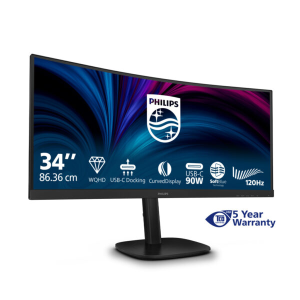 Philips 3000 series 34B2U3600C/00 computer monitor 86,4 cm (34") 3440 x 1440 Pixels Wide Quad HD LCD Zwart - Afbeelding 10
