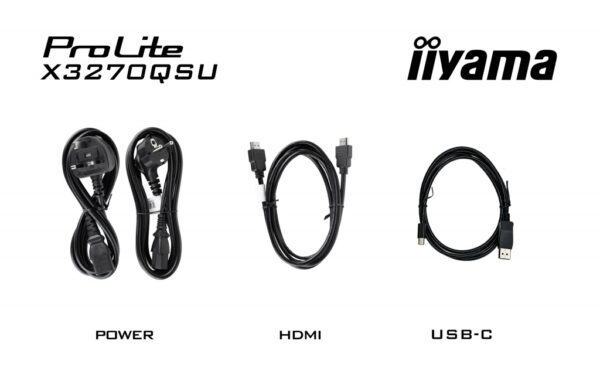 iiyama ProLite X3270QSU-B1 computer monitor 81,3 cm (32") 2560 x 1440 Pixels Wide Quad HD LED Zwart - Afbeelding 14