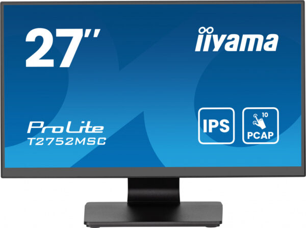 iiyama ProLite T2752MSC-B1AG computer monitor 68,6 cm (27") 1920 x 1080 Pixels Full HD LED Touchscreen Zwart - Afbeelding 2