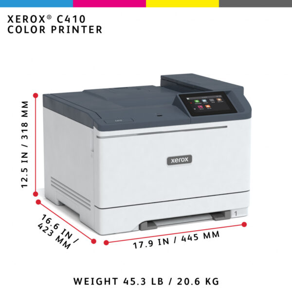 Xerox C410 A4 40 ppm dubbelzijdige printer PS3 PCL5e/6 2 laden 251 vel - Afbeelding 11