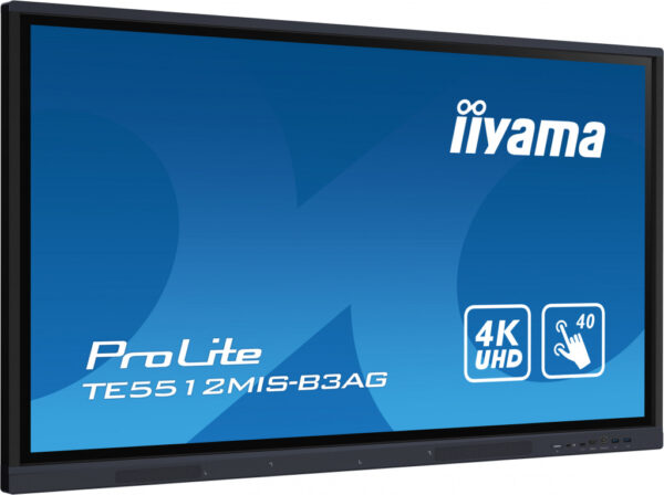 iiyama TE5512MIS-B3AG beeldkrant Kiosk-ontwerp 139,7 cm (55") LCD Wifi 400 cd/m² 4K Ultra HD Zwart Touchscreen Type processor An - Afbeelding 3