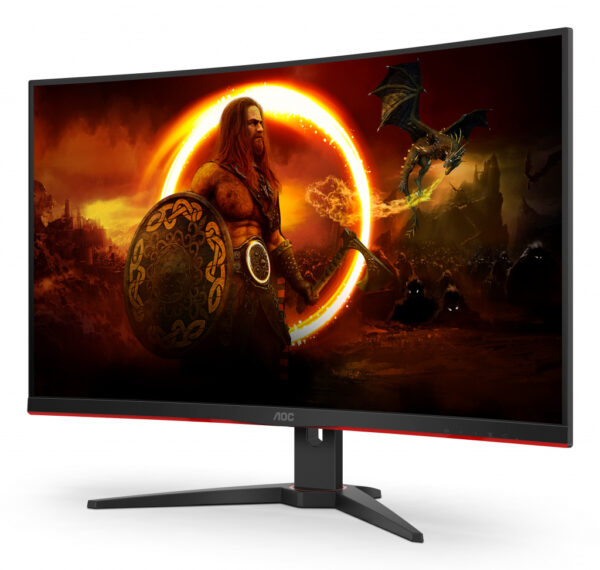 AOC G2 C32G2ZE/BK computer monitor 80 cm (31.5") 1920 x 1080 Pixels Full HD LED Zwart, Rood - Afbeelding 9