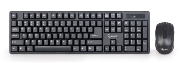 Gembird KBS-W-01 toetsenbord Inclusief muis Universeel RF Draadloos QWERTY Engels Zwart